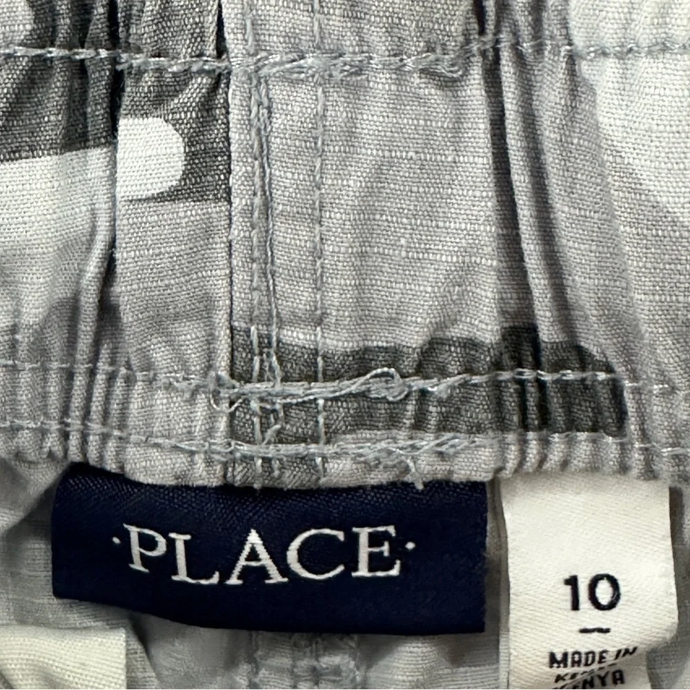 The Childrens Place Cargo Pants Youth Boys Size‎ 10 Camo Grey